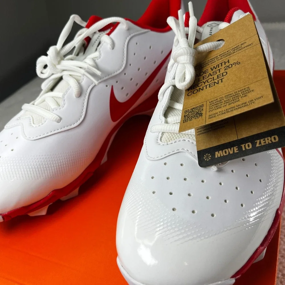 Nike Alpha Huarache Kystn Baseball Cleats White/University 